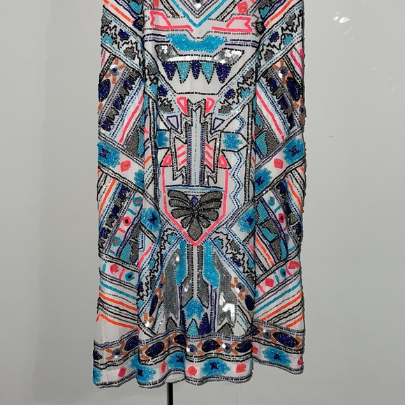 NWT Parker beaded sequin embellished dress - Picture 2 of 9